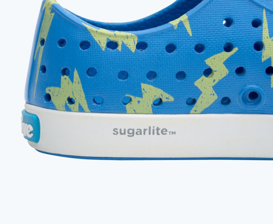 Native Jefferson Sugarlite Print Schoenen Jongens Blauw | 3CQN4A642