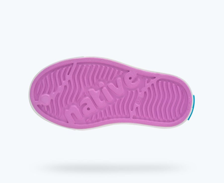 Native Jefferson Sugarlite Print Schoenen Jongens Roze Geel | B3WJV4401