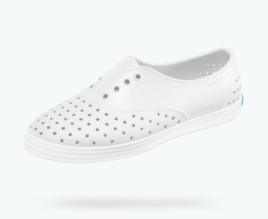 Native Jericho Mocassins Dames Wit | VK4ROC483