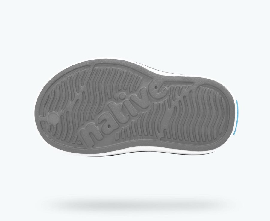 Native Miles Mocassins Jongens Grijs | EUK0TO217