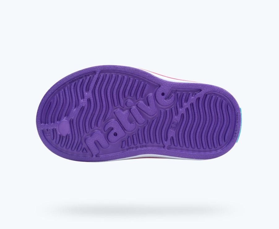Native Miles Sugarlite Print Mocassins Jongens Paars | EK31H4576