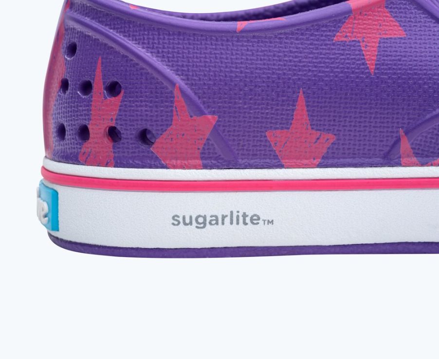 Native Miles Sugarlite Print Mocassins Jongens Paars | EK31H4576